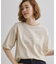 五分袖ロゴプリントTシャツ
