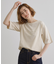 五分袖ロゴプリントTシャツ