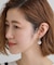 【痛くなりにくい】ラウンドシェルイヤリング