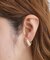 ビッグクリアメタルイヤリング