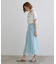 夏の華やぎティアードニットシアースカート