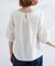 お洒落に決まる 麻調袖コンシャスブラウス