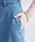 【冷感】ストレッチデニムワイドパンツ