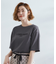 【UVカット/二の腕カバー】ハーフスリーブロゴTシャツ