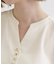 【洗える/お仕事】美しさが続く袖タックブラウス