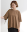 後ろ姿で魅せる　バックドロストシャーリングTシャツ