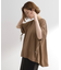 後ろ姿で魅せる　バックドロストシャーリングTシャツ