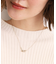 ノットビジューショートネックレス