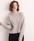 【洗える】ふんわりウール混ボトルネックニット