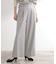 サス付きセンタープレスワイドパンツ