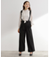 サス付きセンタープレスワイドパンツ