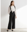 サス付きセンタープレスワイドパンツ