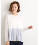 裾切替タックペプラムTシャツ