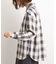 オンブレーチェックシャツ
