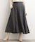 へリンボンツイードフレアマキシスカート