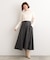 へリンボンツイードフレアマキシスカート