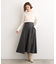 へリンボンツイードフレアマキシスカート