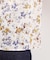 カスリフラワープリントブラウス