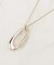 ダブルしずくモチーフネックレス