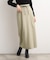 合皮ベルト付きナロースカート