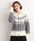 求心柄ジャカードニットカーディガン