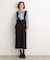 上品さと快適さを両立、美シルエットなハイウエストサス付きスカート