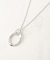 ツイストオーバルビジューネックレス