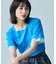 【二の腕カバー】袖口シアースクエアネックTシャツ