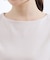 【二の腕カバー/すっきり見え】きちんと素材のボートネックTシャツ