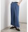 デニムライク ワイドストレートパンツ