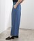 デニムライク ワイドストレートパンツ