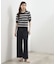 【洗濯機OK】マルチボーダーニットプルオーバー