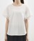 【二の腕カバー、UV/ひんやり】涼しく華やかに、レースレイヤードスリーブTシャツ