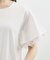 【二の腕カバー、UV/ひんやり】涼しく華やかに、レースレイヤードスリーブTシャツ