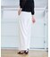 【白でも透けにくい・多機能】ワイドパンツ
