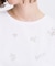 フラワーモチーフスパンコールTシャツ