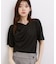 着るだけで旬顔 ドレープネックテレコTシャツ