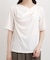 着るだけで旬顔 ドレープネックテレコTシャツ