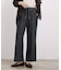 楽ちんできれい見え デニムライクストレッチドロストパンツ
