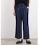 楽ちんできれい見え デニムライクストレッチドロストパンツ