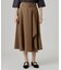 ラッフルフレアベルト付スカート