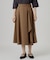 ラッフルフレアベルト付スカート