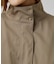 【撥水／シルエット2WAY】ゆったり着られて体型カバー◎ スタンドネック テントラインコート