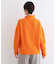 【ウール混／ブークレ】ループヤーン スリットハイネックニット