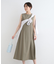 【洗える／UVケア／接触冷感／SETUP可能】麻混フィット＆フレアワンピース