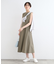 【洗える／UVケア／接触冷感／SETUP可能】麻混フィット＆フレアワンピース