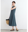 【洗える／UVケア／接触冷感／SETUP可能】麻混フィット＆フレアワンピース