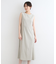 【洗える／UVケア／接触冷感／SETUP可能】麻混フィット＆フレアワンピース