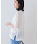【洗える】メッシュチェック柄ニット