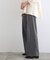 【LIFE】リラックスリブ ストレートパンツ